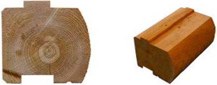 Milled D-Profile Log